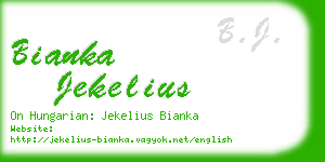 bianka jekelius business card